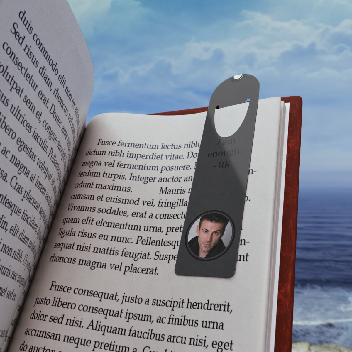 Robert Keefe - I am enough - Inspirational Photo Bookmark | Vertical Drama Merch